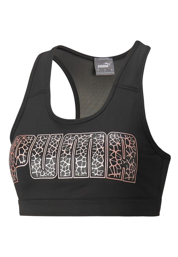 Stanik sportowy damski Puma Mid Impact 4Keeps Puma czarny. Kolor: czarny. Sport: fitness