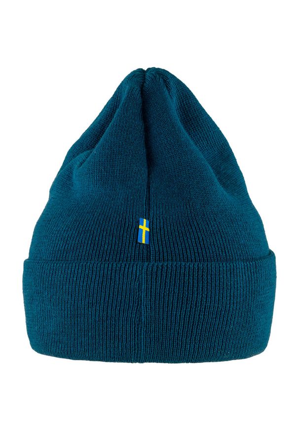 Fjällräven - Czapka zimowa Fjallraven Vardag Classic Beanie - storm. Kolor: niebieski. Sezon: zima. Styl: sportowy