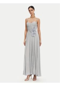 Elisabetta Franchi Sukienka wieczorowa AB-R22-52E2 Błękitny Regular Fit. Kolor: niebieski. Materiał: wiskoza. Styl: wizytowy