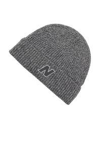 Czapka dla każdego New Balance LAH53009CAS - szara. Kolor: szary. Materiał: akryl. Sezon: zima