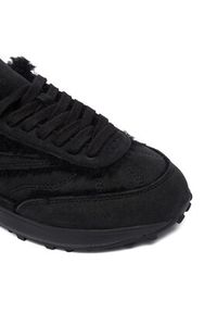 D.A.T.E. Sneakersy Athleta Shearling W431-AT-TD Czarny. Kolor: czarny. Materiał: skóra