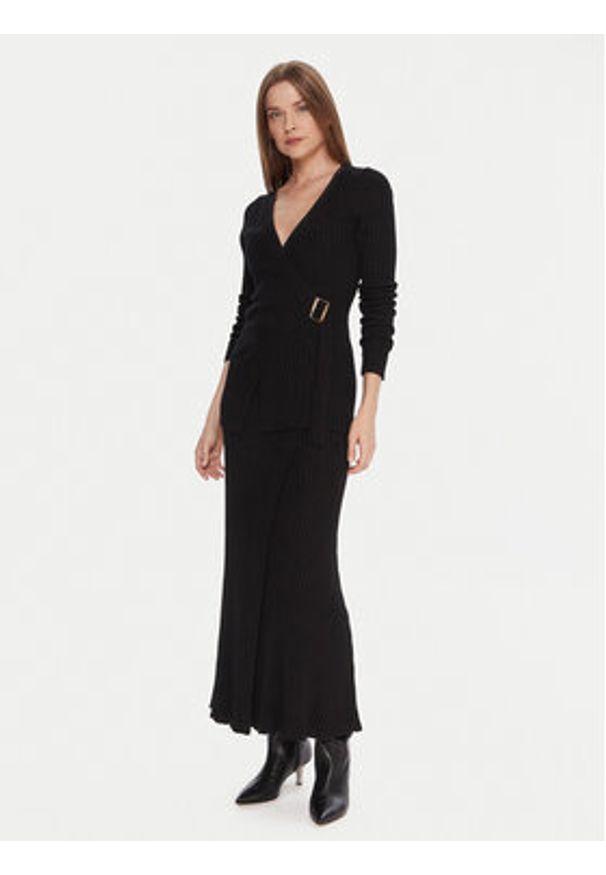 Kontatto Spódnica maxi 3M0955C Czarny Regular Fit. Kolor: czarny. Materiał: syntetyk