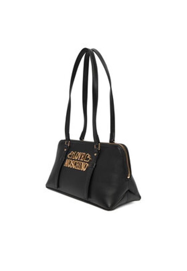 Love Moschino - LOVE MOSCHINO Torebka JC4332PP0NK1300A Czarny. Kolor: czarny. Materiał: skórzane