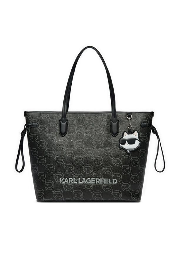 Karl Lagerfeld - KARL LAGERFELD Torebka A1W30389 Czarny. Kolor: czarny. Materiał: skórzane