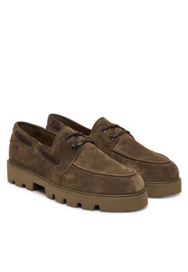 JOOP! Półbuty 4140008293 Brązowy. Kolor: brązowy. Materiał: zamsz, skóra