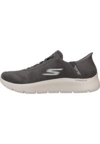 skechers - Buty SKECHERS SLIP - INS GO WALK FLEX - SMOOT Szary. Kolor: szary. Materiał: tkanina #2