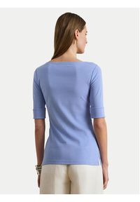 Lauren Ralph Lauren - LAUREN RALPH LAUREN Bluzka 200654963199 Błękitny Slim Fit. Kolor: niebieski. Materiał: bawełna #2