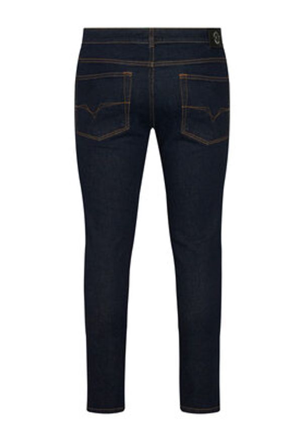 Versace Jeans Couture Jeansy 80GAB5K0 DW042 Granatowy Skinny Fit. Kolor: niebieski