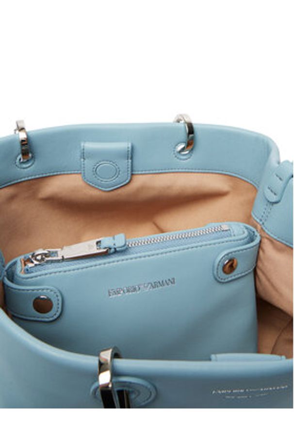 Emporio Armani Torebka EW000361 AF18673 U9285 Granatowy. Kolor: niebieski. Materiał: skórzane