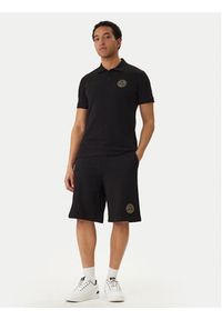 Versace Jeans Couture Polo 80GAGT19 CJ01T Czarny Regular Fit. Typ kołnierza: polo. Kolor: czarny. Materiał: bawełna #4