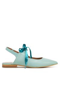 Baleriny Fly London. Kolor: turkusowy #1