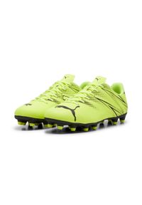 Buty piłkarskie Puma Attacanto FG/AG. Kolor: czarny, wielokolorowy, żółty. Sport: piłka nożna #2