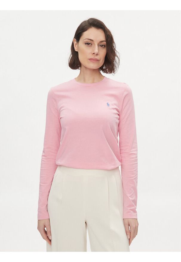 Polo Ralph Lauren Bluzka Newlsrltpp 211898699013 Różowy Regular Fit. Typ kołnierza: polo. Kolor: różowy. Materiał: bawełna