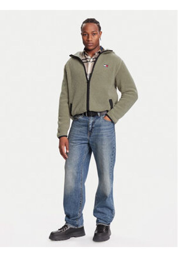 Tommy Jeans Polar DM0DM19224 Zielony Regular Fit. Kolor: zielony. Materiał: syntetyk