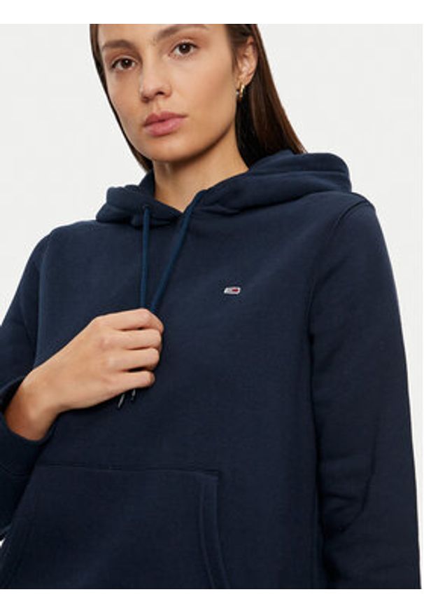 Tommy Jeans Bluza DW0DW19958 Granatowy Regular Fit. Kolor: niebieski. Materiał: bawełna
