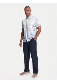 Guess Koszula M4YH39 WF1T2 Niebieski Regular Fit. Kolor: niebieski. Materiał: syntetyk #4
