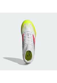 Adidas - Buty F50 League Mid TF. Kolor: żółty, biały, czerwony, wielokolorowy. Materiał: materiał