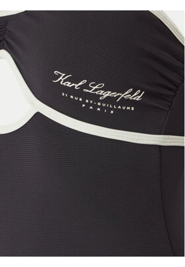 Karl Lagerfeld - KARL LAGERFELD Strój kąpielowy A1W46031 Czarny. Kolor: czarny. Materiał: syntetyk