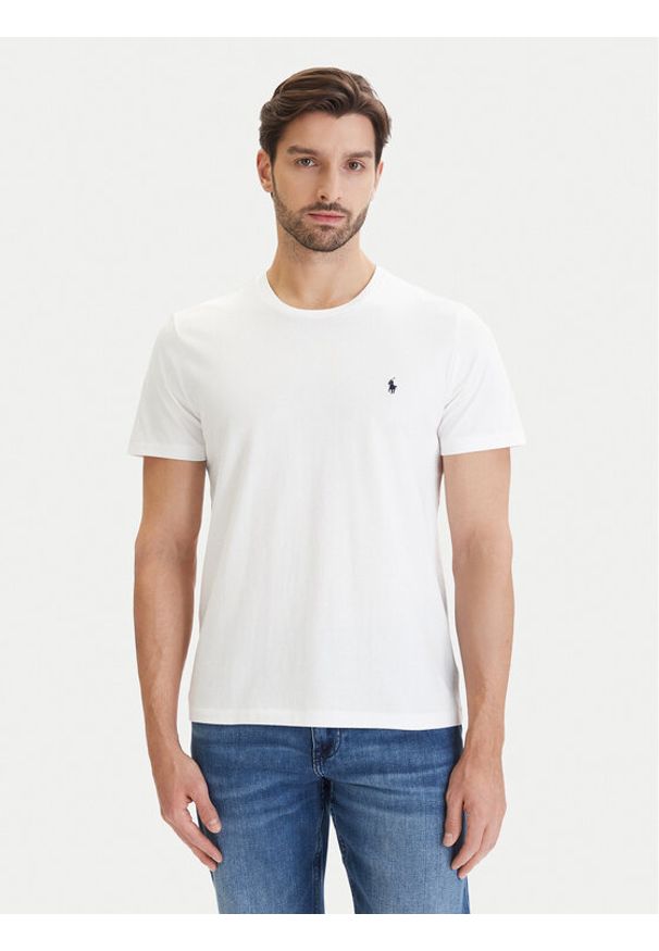 Polo Ralph Lauren T-Shirt 714844756005 Biały Regular Fit. Typ kołnierza: polo. Kolor: biały. Materiał: bawełna