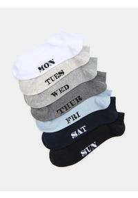 Sinsay - Zestaw krótkich skarpet z dniami tygodnia 7 pack - wielobarwny #1