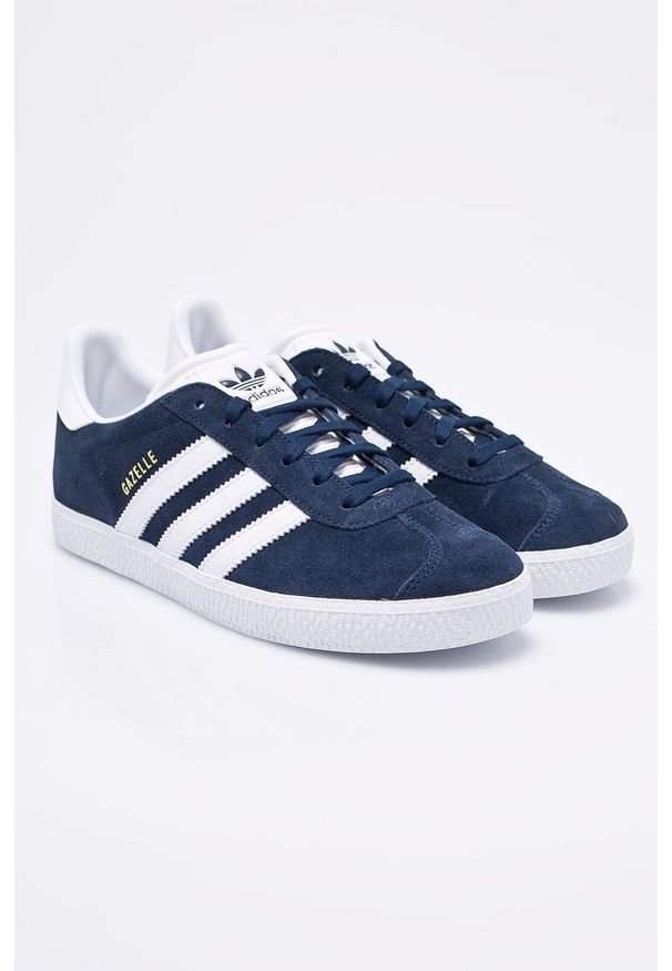 adidas Originals - Buty dziecięce Gazelle. Nosek buta: okrągły. Zapięcie: sznurówki. Kolor: niebieski. Materiał: guma. Model: Adidas Gazelle