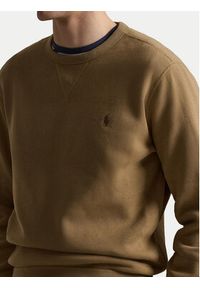 Polo Ralph Lauren Sweter 710766772502 Brązowy Regular Fit. Typ kołnierza: polo. Kolor: brązowy. Materiał: syntetyk #3
