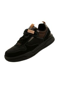 American Club obuwie sportowe chłopięce ES95/22 Black czarne. Zapięcie: rzepy. Kolor: czarny. Materiał: tkanina. Szerokość cholewki: normalna #4