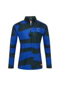 GARETH & LUCAS - Bluza narciarska Męska Gareth & Lucas The One Hundred and Seven. Kolor: niebieski, wielokolorowy, czarny. Materiał: poliester, elastan. Sezon: zima. Sport: narciarstwo #1