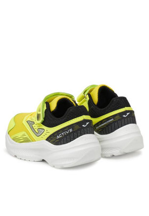 Joma Buty do biegania Active Jr 2509 JACTIS2509V Żółty. Kolor: żółty. Materiał: materiał