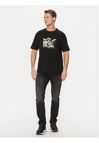 BOSS T-Shirt 50534919 Czarny Regular Fit. Kolor: czarny. Materiał: bawełna