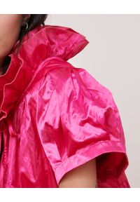 BY CABO - Rozkloszowana sukienka maxi SAINT TROPEZ. Kolor: różowy, wielokolorowy, fioletowy. Materiał: bawełna, materiał. Wzór: aplikacja. Typ sukienki: rozkloszowane. Długość: maxi #2