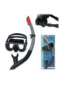 BESTWAY - Zestaw do nurkowania dla dzieci rurka + maska Bestway 24021. Kolor: czarny, szary, wielokolorowy