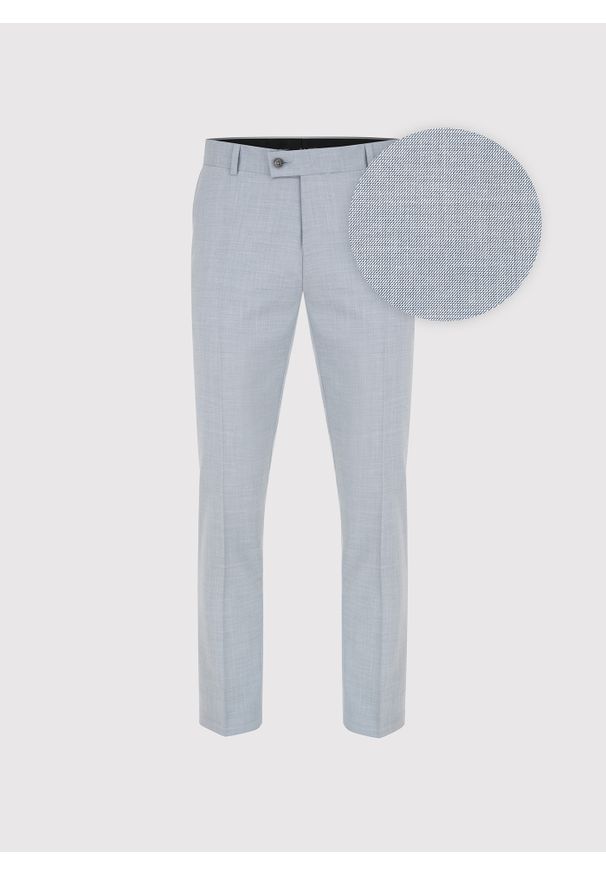 Pako Lorente - PAKO LORENTE – Szare spodnie ganiturowe. Kolor: szary. Materiał: wiskoza, poliester, elastan. Wzór: gładki. Styl: młodzieżowy, elegancki