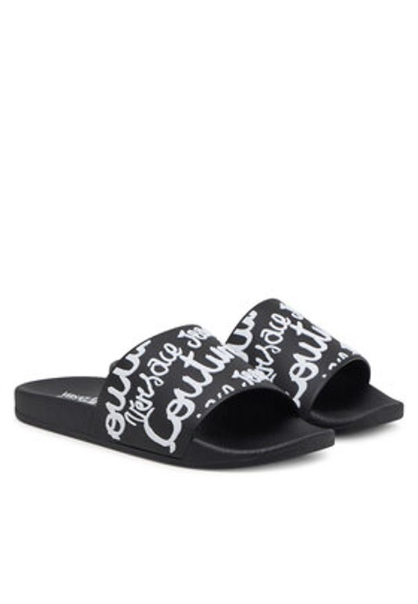 Versace Jeans Couture Klapki 78VA3SQ1 Czarny. Kolor: czarny