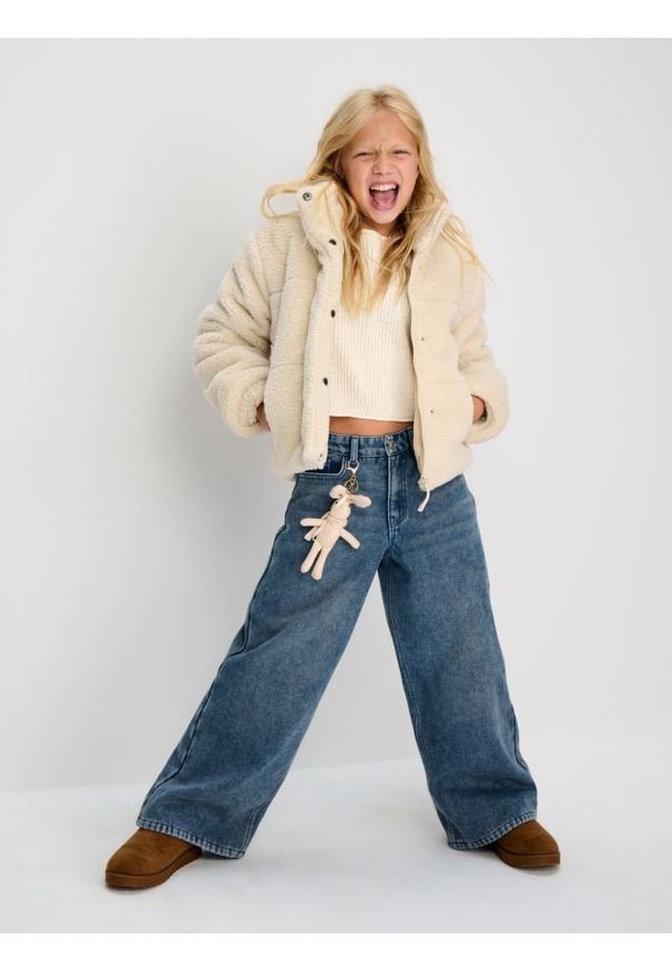 Sinsay - Ocieplane spodnie jeansowe z polarem wewnątrz - Inny