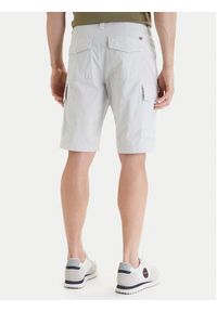 Napapijri Szorty materiałowe N-Horton NP0A4HOS Szary Regular Fit. Kolor: szary. Materiał: bawełna #5