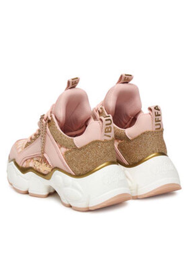 Buffalo Sneakersy Binary Glam 1636582 Różowy. Kolor: różowy. Materiał: skóra