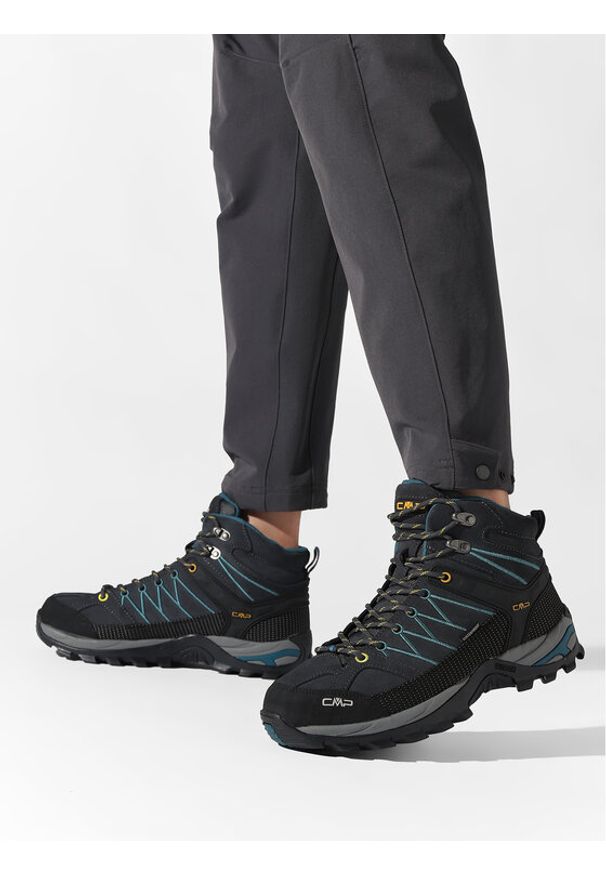 CMP Trekkingi Rigel Mid Trekking Shoe Wp 3Q12947 Szary. Kolor: szary. Materiał: skóra, zamsz. Sport: turystyka piesza