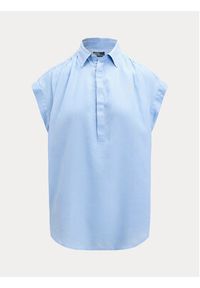 Polo Ralph Lauren Koszula 211935131003 Niebieski Relaxed Fit. Typ kołnierza: polo. Kolor: niebieski. Materiał: len #3