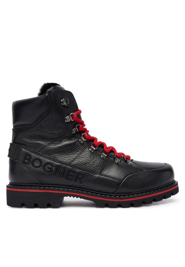 Bogner Trapery Helsinki S 26 12546833 Czarny. Kolor: czarny. Materiał: skóra