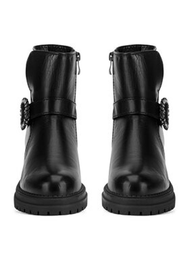 Sergio Bardi Botki RST-E1057-04SB Czarny. Kolor: czarny. Materiał: skóra