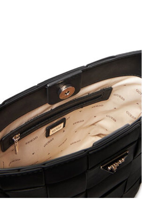 Guess Torebka Maylee HWWG96 61030 Czarny. Kolor: czarny. Materiał: skórzane