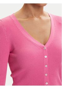 only - ONLY Kardigan Mist 15363392 Różowy Slim Fit. Kolor: różowy. Materiał: syntetyk #5