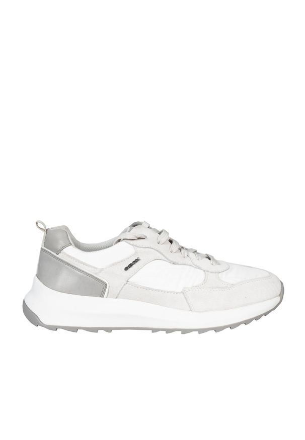 Geox Sneakersy "Titanio" | U25E4A 022FU | Mężczyzna | Biały. Nosek buta: okrągły. Kolor: biały. Materiał: tkanina, skóra