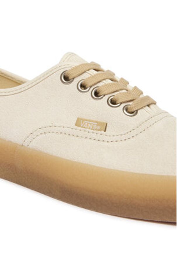 Vans Tenisówki Authentic VN000D7YCD31 Écru. Kolor: kremowy. Materiał: skóra, zamsz