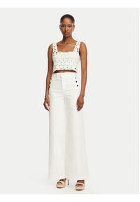 Rinascimento Jeansy CFC0127565003 Biały Wide Leg. Kolor: biały #3