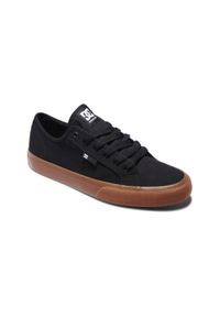 DC Shoes - Buty dla Mężczyzn MANUAL Czarny. Kolor: czarny. Materiał: bawełna, guma, tkanina. Szerokość cholewki: normalna. Wzór: jodełka #1