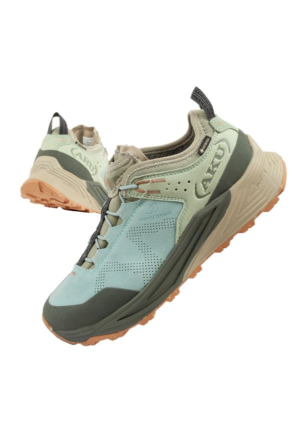 Buty sportowe trekkingowe damskie Aku Omina Gore-tex lekkie. Kolor: wielokolorowy. Styl: sportowy