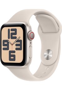 APPLE - Smartwatch Apple Watch SE 2023 GPS + Cellular 40mm Starlight Alu Sport M/L Beżowy (mrg13qc/a). Rodzaj zegarka: smartwatch. Kolor: beżowy. Styl: sportowy #1