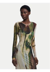 Desigual Sukienka codzienna Godiva 25WWVK41 Zielony Slim Fit. Okazja: na co dzień. Kolor: zielony. Materiał: syntetyk. Typ sukienki: proste. Styl: casual #4